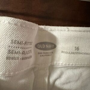 Old Navy Women's White Jean Shorts